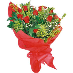 11 adet gül buketi sade ve görsel  Ankara çiçek online çiçek siparişi 