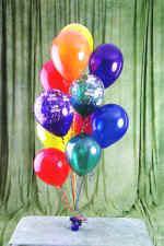  Ankara ieki hediye sevgilime hediye iek  19 adet uan balon demeti balonlar
