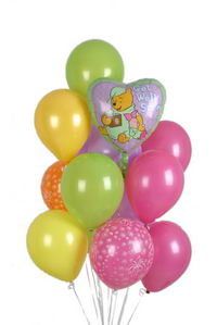Sevdiklerinize 17 adet uçan balon demeti yollayin.   Ankara uluslararası çiçek gönderme 