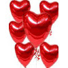  Ankara çiçek gönderme  17 adet FOLYO kalp görünümünde uçan balon