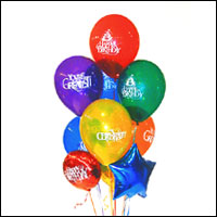  Ankara çiçekçi telefonları  21 adet renkli uçan balon hediye ürünü