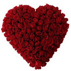  Ankara çiçek siparişi vermek  muhteşem kırmızı güllerden kalp çiçeği